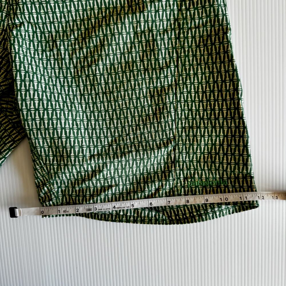 Patagonia Board Shorts Men’s 33 Green Geometric Surf Swim Beach Quick Dry - Picture 7 of 16